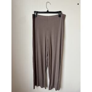 Victoria Secret Wide Leg Brown Pajama Pants Women Size Large